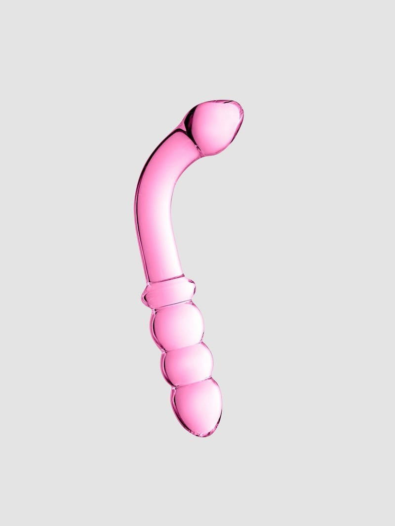 Dildo en Verre Point G & Plug Anal Glossy N°8