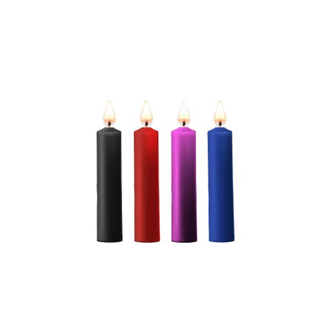 Kit 4 Bougies Basse Température Colorées Teasing Wax Candles