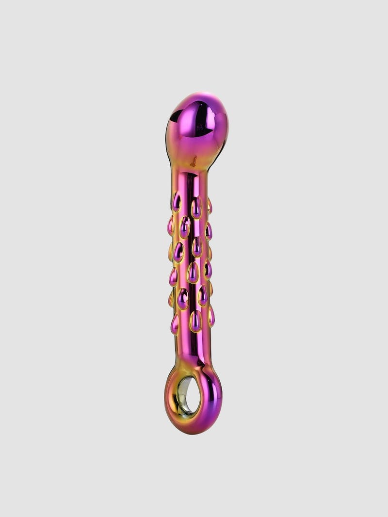 Dildo en Verre Ribbed G-Spot Glamour Glass
