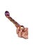 Dildo en Verre Ribbed G-Spot Glamour Glass