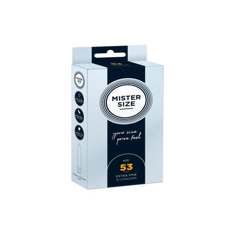 Préservatifs Pure Feel 53 Boîte de 10