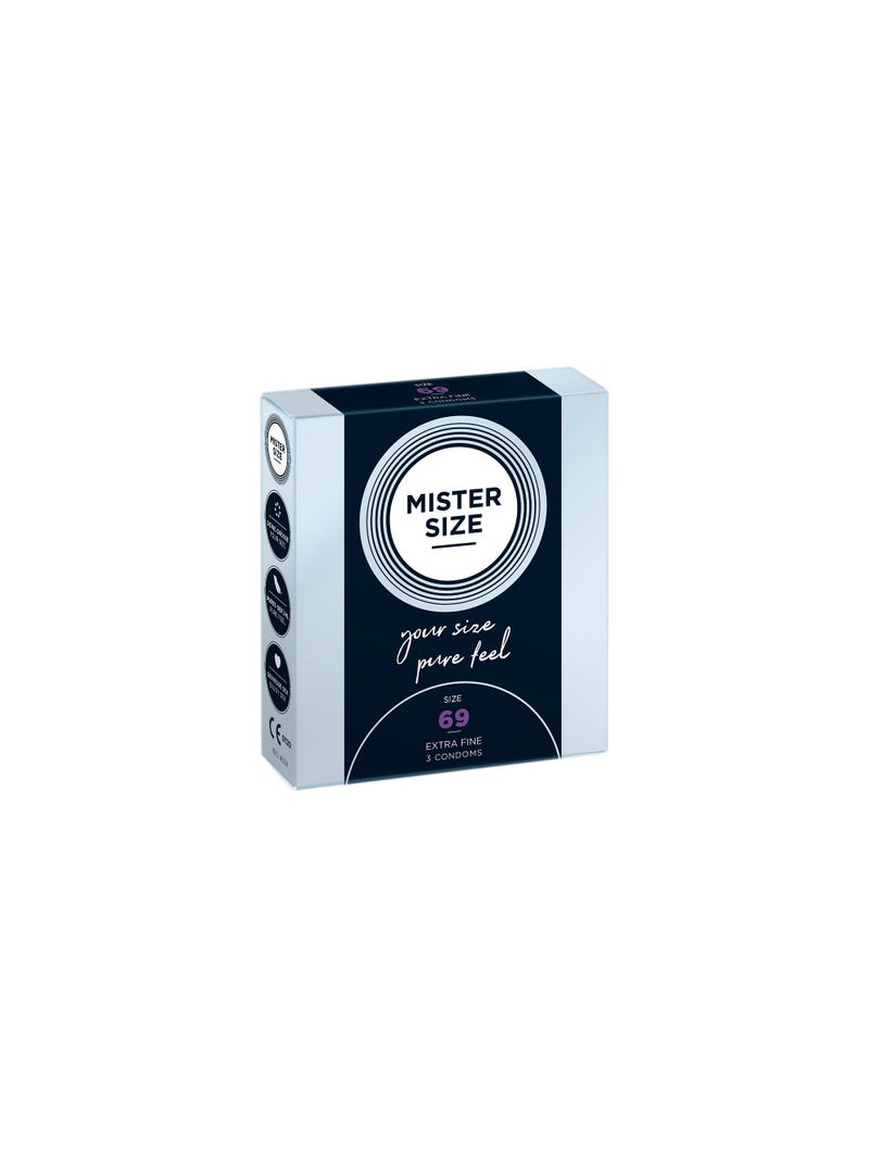 Preservativi Pure Feel 69 mm Mister Size Confezione da 3 main product photo