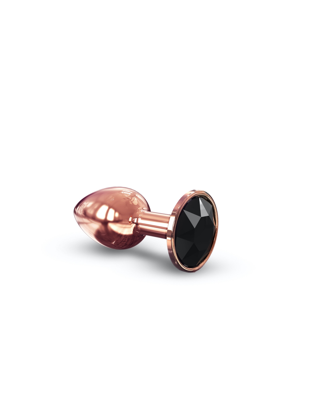 Plug Anale in Metallo con Diamante Nero S