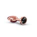 Plug Anale in Metallo con Diamante Nero M