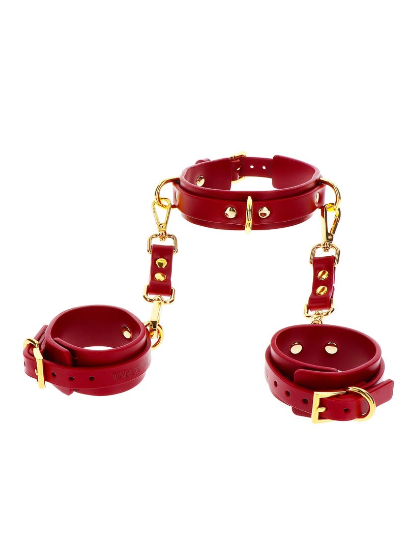 Kit Collare BDSM D-Ring e Manette Bondage In Luxury main product photo