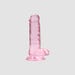 Gode avec Testicules Crystal Clear 17,8 cm