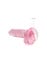 Gode avec Testicules Crystal Clear 17,8 cm