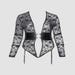Body Ouvert Dentelle, Simili Cuir & Menottes Noir GT