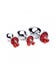 Pack de 3 Plugs Anal Bijou avec Clochettes Rouges