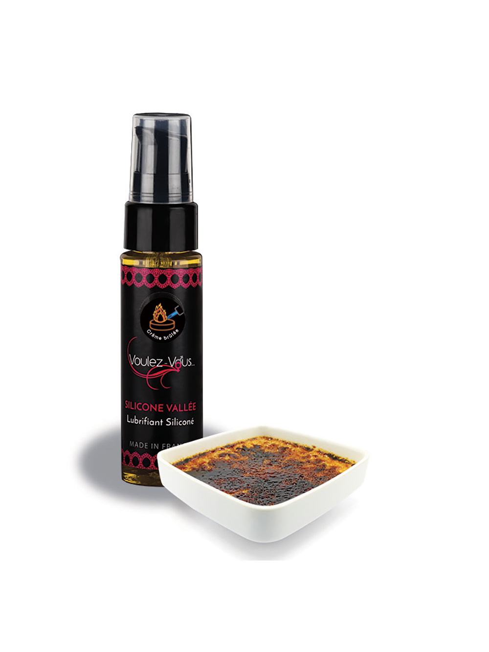 Lubrifiant Silicone Vallée Cràme Brûlée 35 ml main product photo