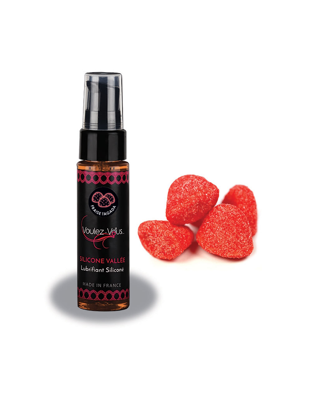 Lubrifiant Silicone Vallée Fraise Tagada 35 ml main product photo