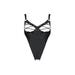 Body con Apertura Celine Leather Collection Nero