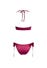 Maillot de Bain 2 Pièces Satiné Bordeaux