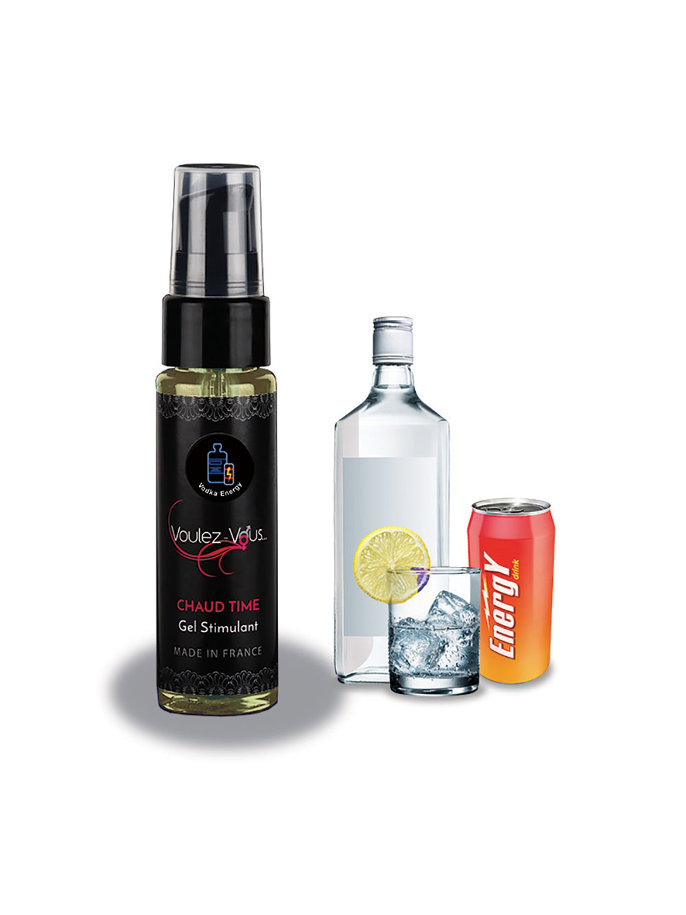 Gel Stimulant Homme Chaud Time Vodka Energy