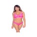 Ensemble 2 Pièces Dentelle Florale Rose