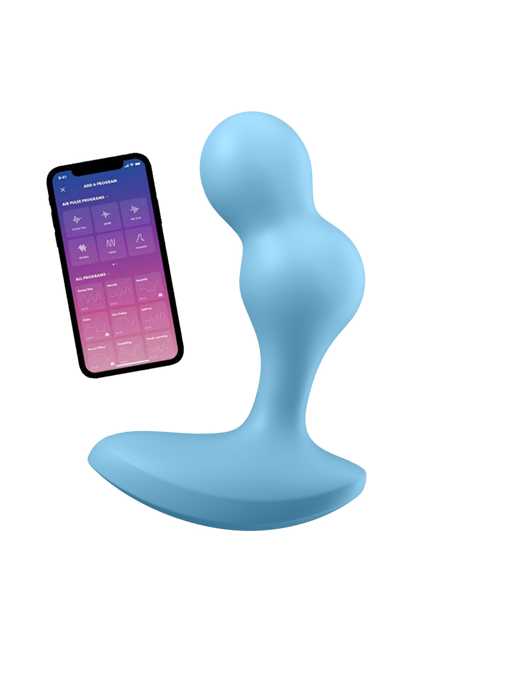 Plug Anale Vibrante Connesso Satisfyer Deep Diver Grigio