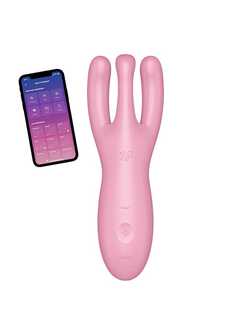 Satisfyer Threesome 4 Rose Stimulateur Clitoridien Connecté main product photo