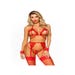 Completino 4 Pezzi Aperto 81653 Pizzo & Polsini Rosso