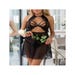 Babydoll Malviami in Pizzo Nero