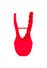 Maillot de Bain 1 Pièce Cubalove Rouge Fleuri