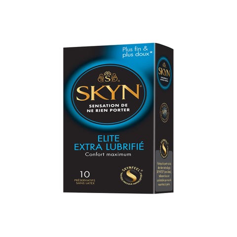 Préservatifs Skyn Elite Extra Lubrifié Boîte de 10