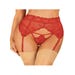 Porte-Jarretelles Lonesia Dentelle Rouge