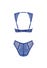 Set 2 Pezzi Giselia in Rete e Pizzo Blu