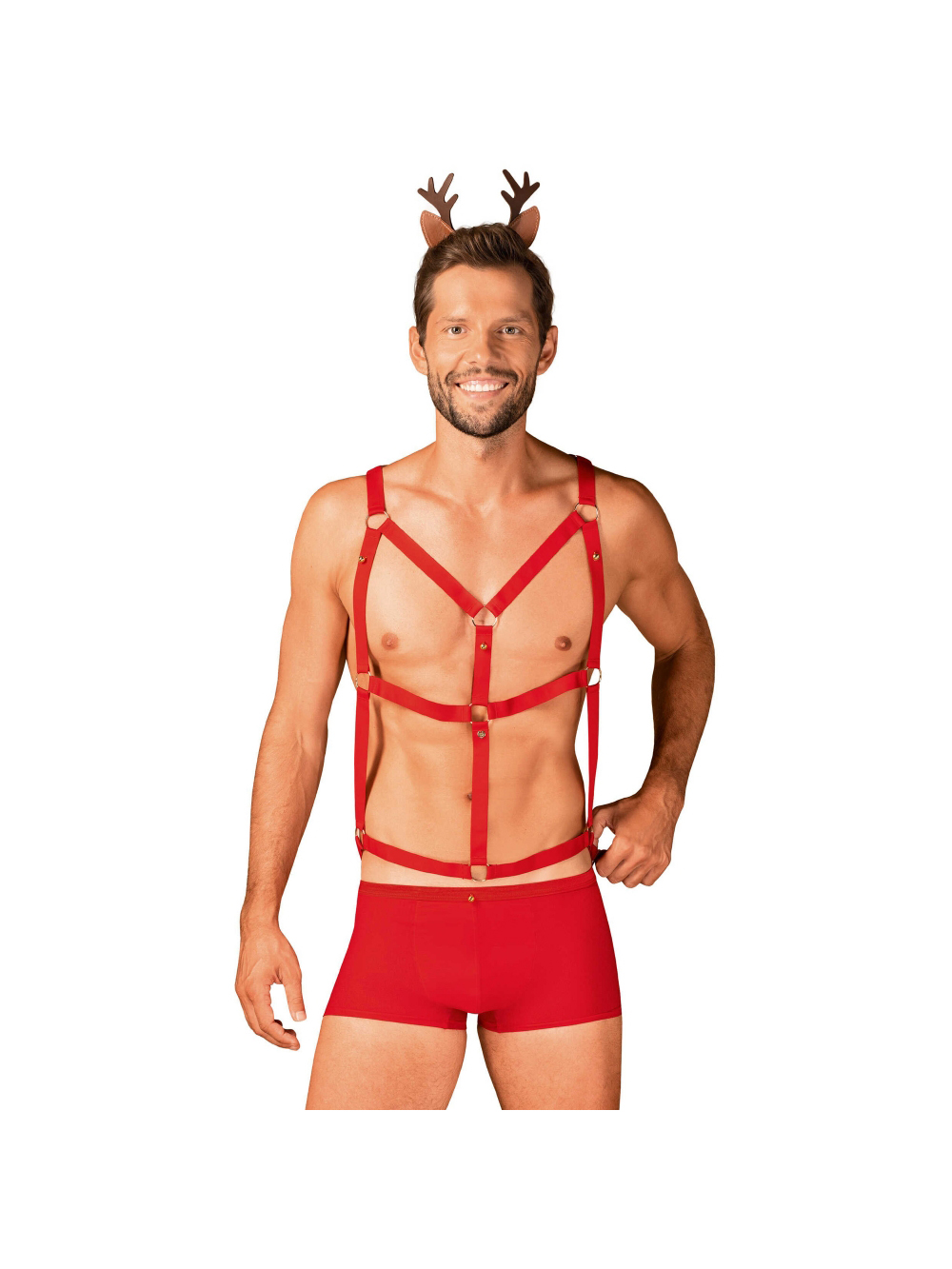 Completino 3 Pezzi Mr Reindy Rosso main product photo