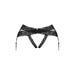 String Ouvert Porte-Jarretelles Lacrisia Noir