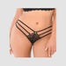 String dentelle & lanières noir