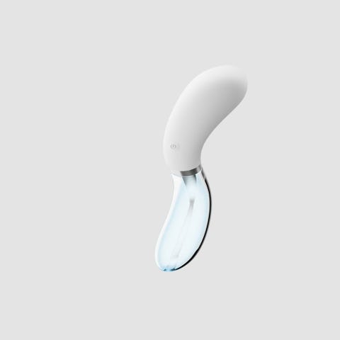 Vibromasseur lumineux verre et silicone Curve