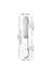 Vibromasseur point G lumineux verre et silicone