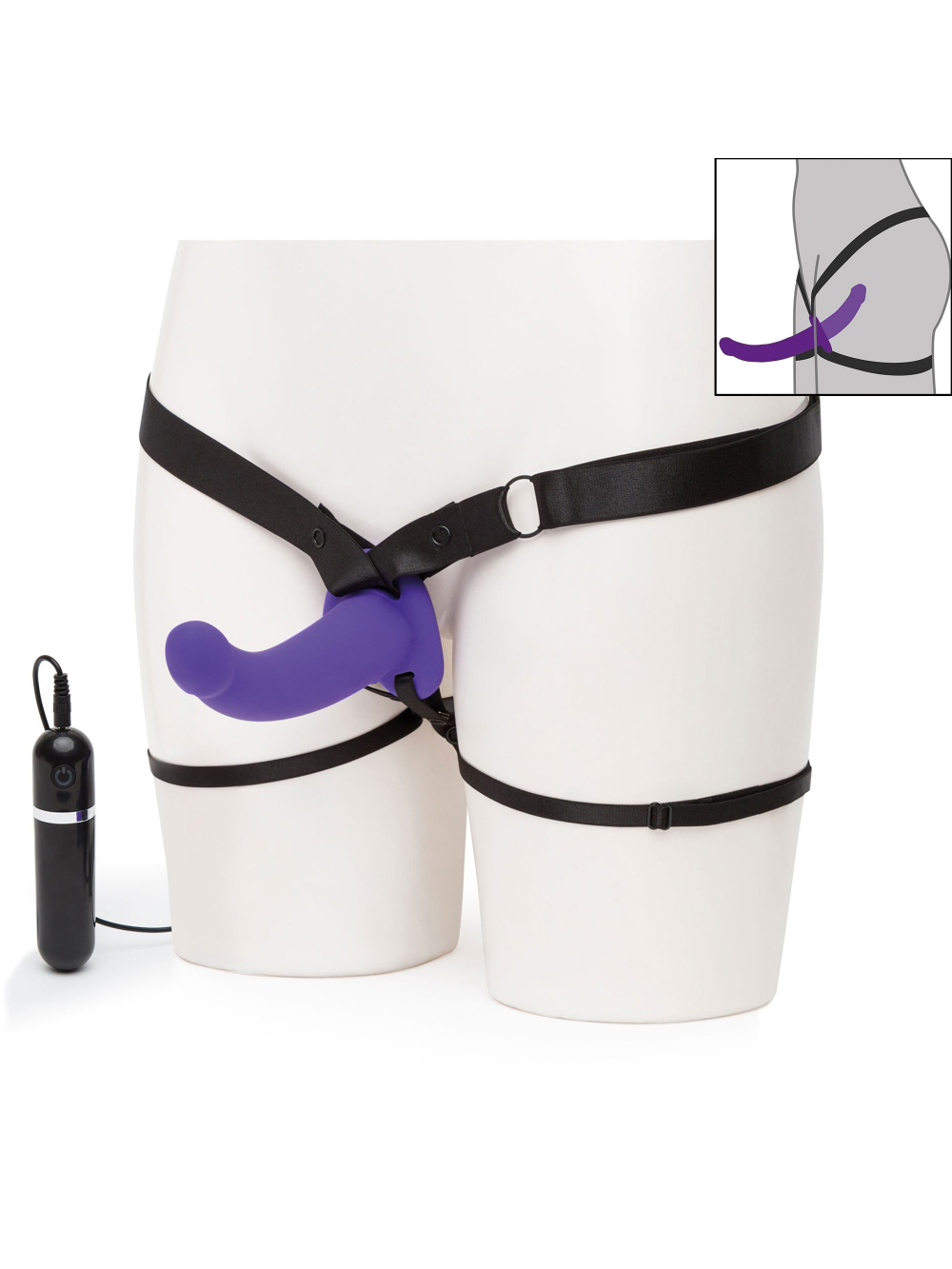 Kit Strap-On Vibrante Double Duty main product photo