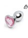 Plug Anal Bijou Coeur Secret Shine Rose S