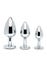 Kit plug anal bijou Secret Shine 3 pièces