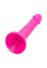 Gode ventouse silicone multicolore rose 17,8 cm Luxe