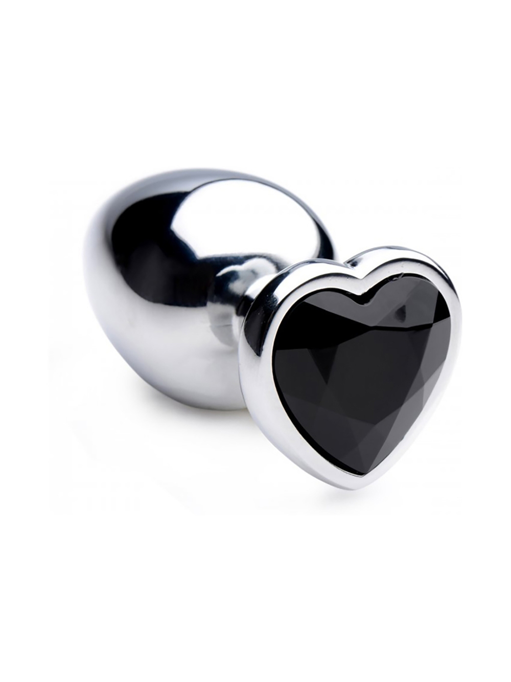 Plug Anale con Gioiello Cuore Black Heart Large main product photo