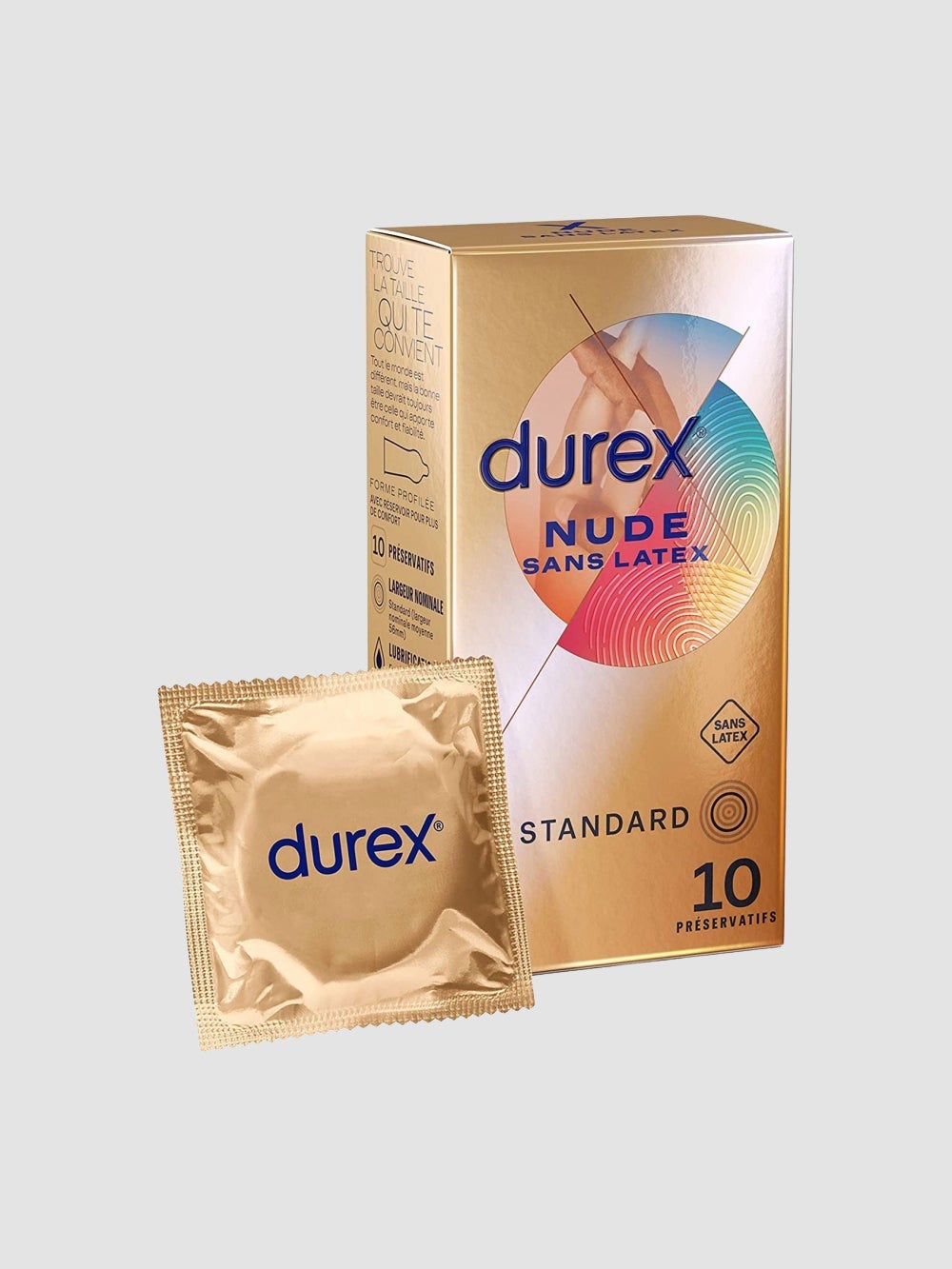 Durex Préservatifs Nude Sans Latex - 10 Sensation Peau Contre Préservatif(S) Pc(S) - Image 2