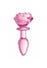 Plug anal en verre Pink Rose small