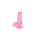 Dildo Ventosa Jelly con Testicoli Rosa M