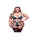 Body Dentelle Cils à Lanières Vert GT