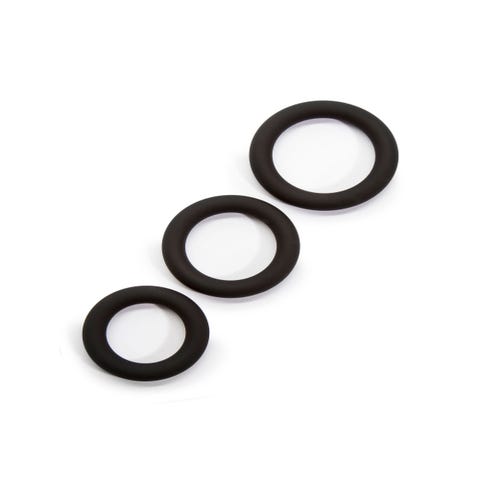 Kit de 3 cockrings silicone Get Hard