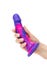 Gode ventouse silicone multicolore violet 17,8 cm Luxe