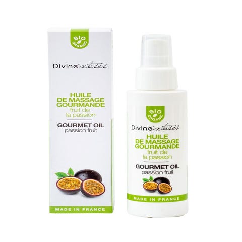 Huile de Massage Bio Comestible Fruit de la Passion 100 ml