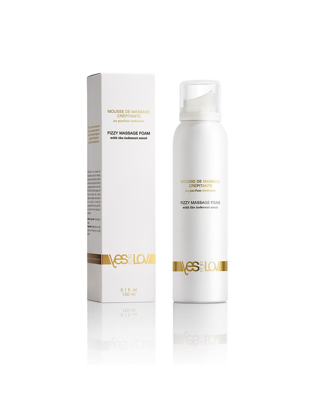 Mousse de massage crépitante au parfum indécent