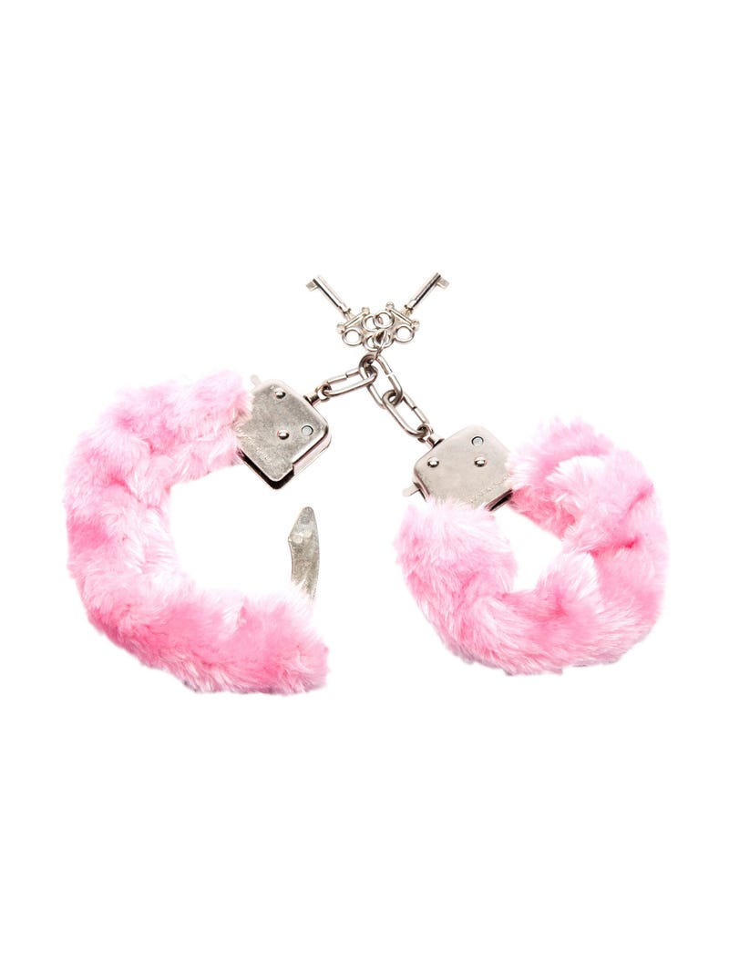Menottes Fausse Fourrure Furry Handcuffs Rose main product photo