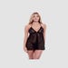 Nuisette dentelle fleurs Eco Lace Collection noir