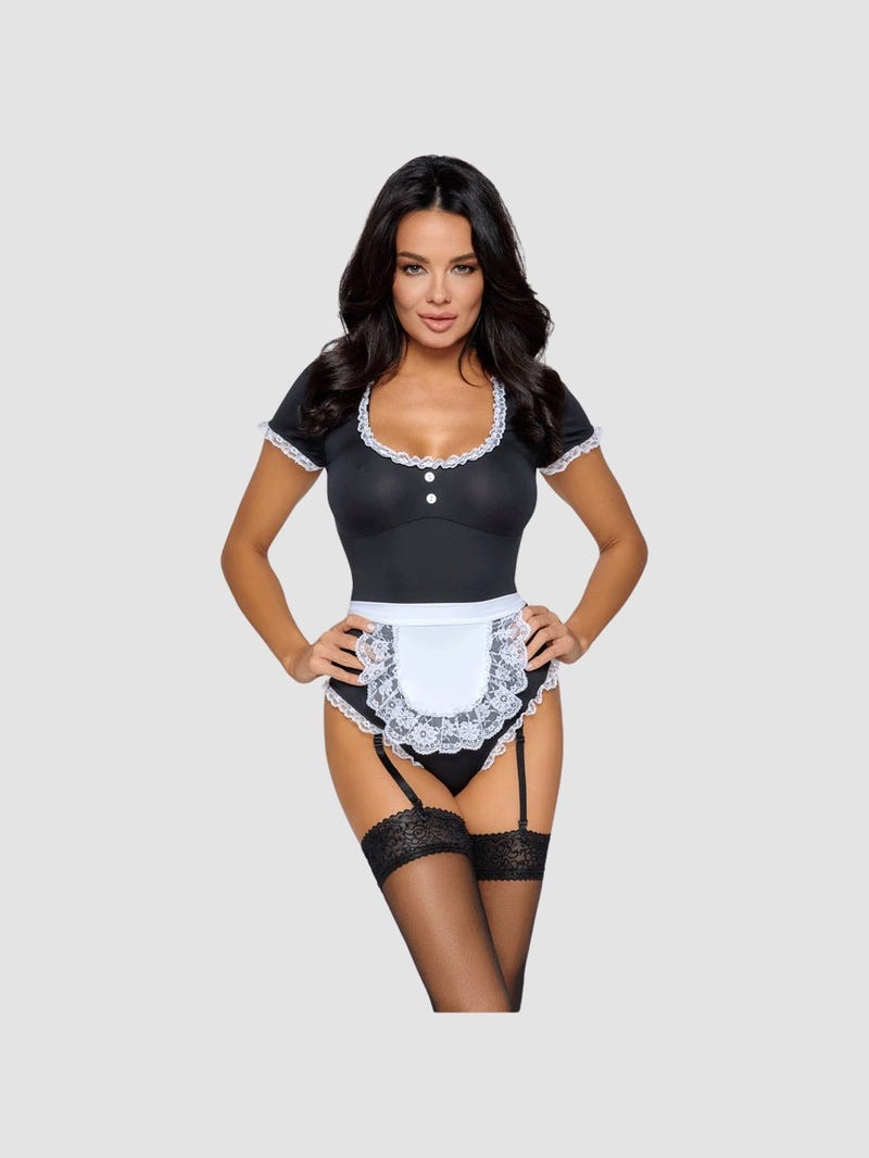 Costume serveuse blanc & noir