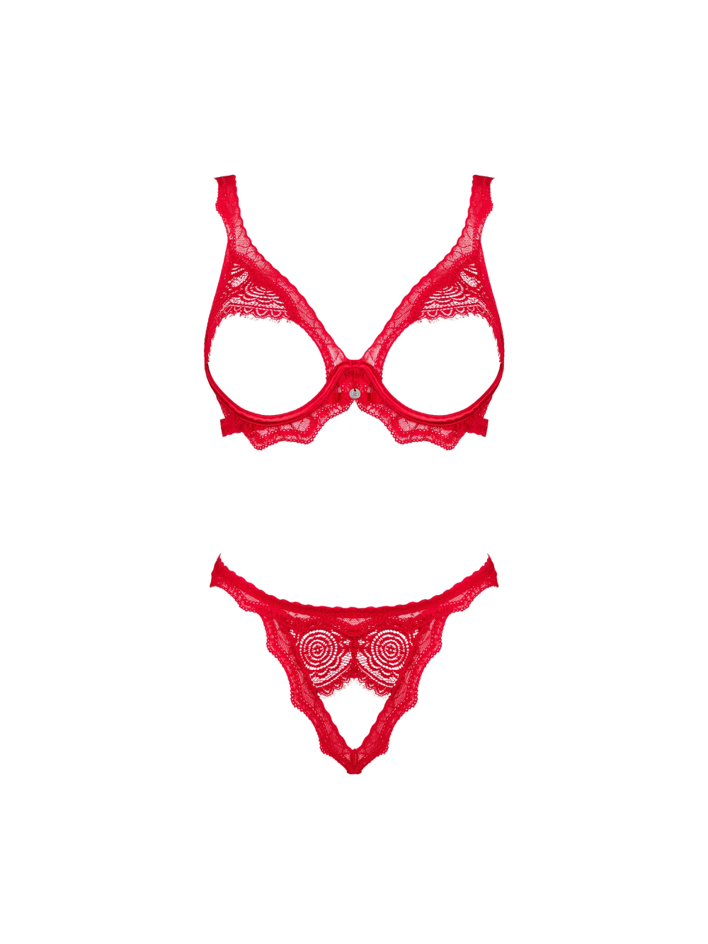 Completino Aperto 2 Pezzi Bergamore Rosso