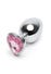 Plug anal bijou coeur Secret Shine rose large